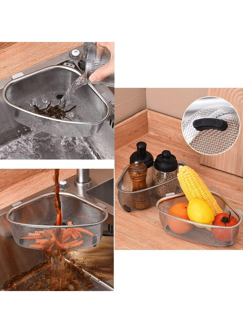 Oasisgalore Kitchen Sink Strainer – Triangle Food Catcher for Waste and Leftovers  - Image 2