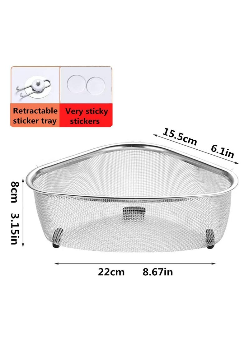 Oasisgalore Kitchen Sink Strainer – Triangle Food Catcher for Waste and Leftovers  - Image 4
