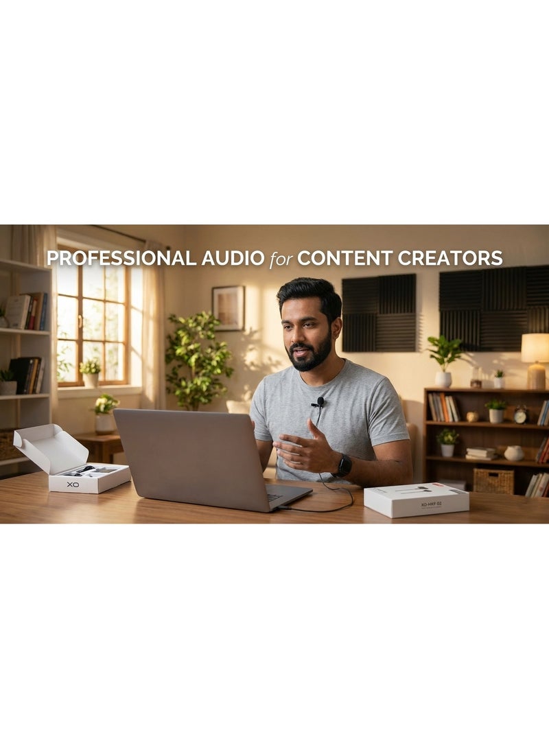 إكس أو ميكروفون - ميكروفون متعدد الاتجاهات بمشبك USB-C مع كابل بطول 2 متر للهواتف الذكية والأجهزة اللوحية وأجهزة الكمبيوتر المحمولة - Image 4