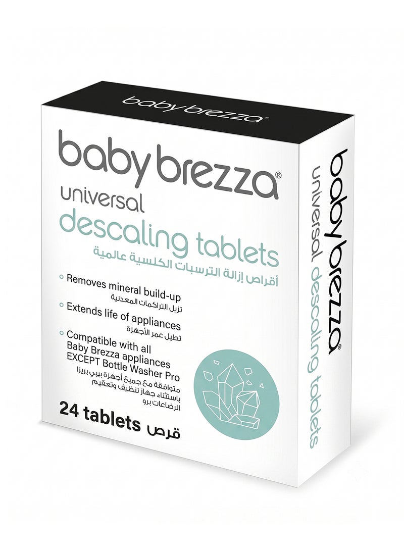 Baby Brezza Universal Descaler Tablets, Baby-Safe, Non-Toxic, Hypoallergenic - 24 Pieces - Image 1