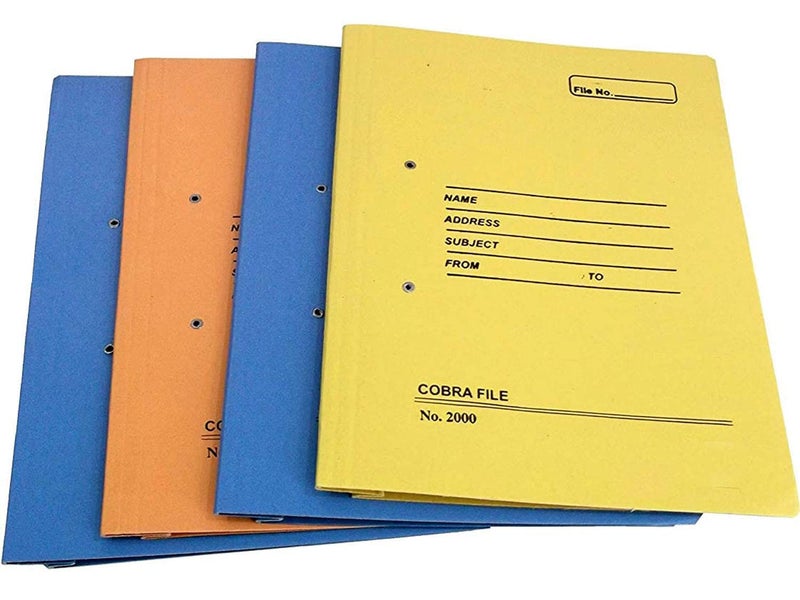 Peeplvalue Laminated Cobra File (Pack of 24) 540 GSM FS Size File Binders Professional Multicoloured File folders for Certificate documents and invoices - Image 5