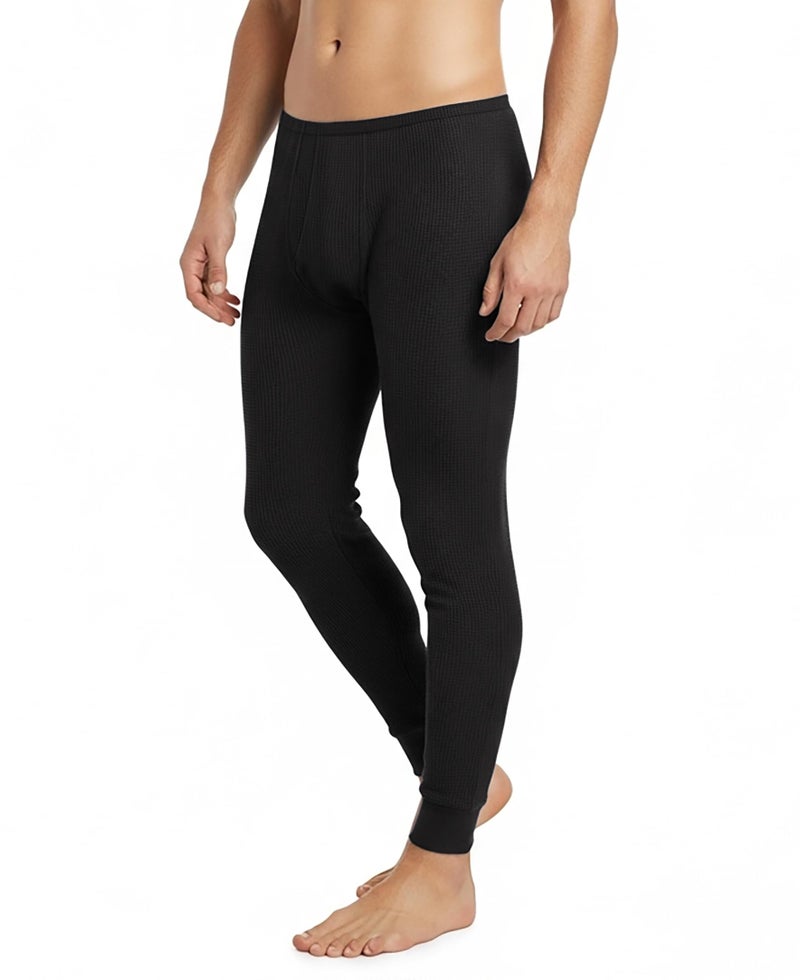 Andrew Scott Men's Traditional Waffle Thermal Underwear Bottoms | Cotton Blend Baselayer Thermal Pants | Multi Packs - Image 3