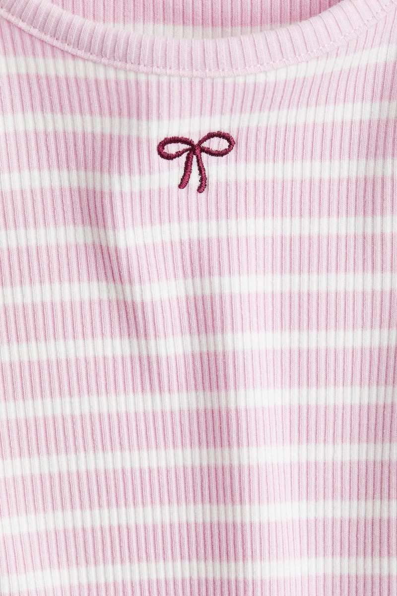 H&M Embroidery-detail cotton top