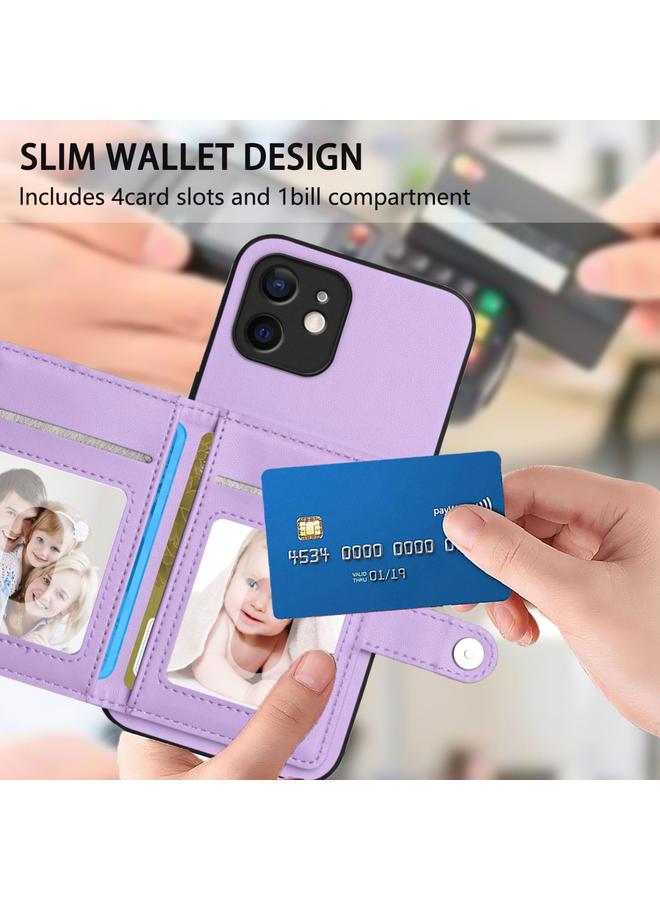 Zaboon Case For iPhone 12 Button Card Bag RFID Anti-theft Phone Case - Image 5