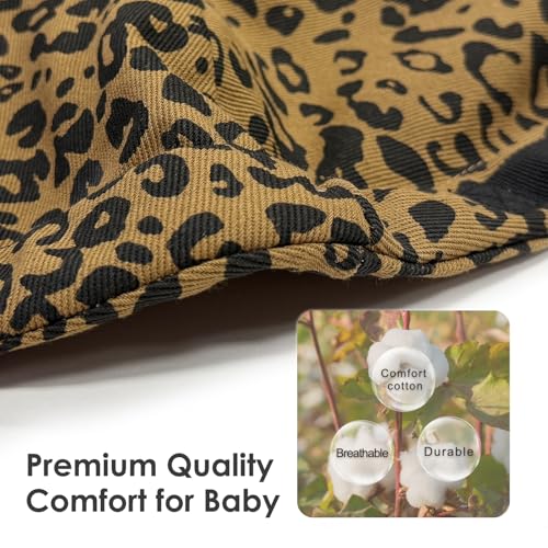 Shiaon Baby Sling Carrier Newborn to Toddler, Adjustable Toddler Carrier Sling Baby Carrier Toddlers Sling Carriers Hip Carriers for 8-40lbs, Brown Leopard Print - Image 2