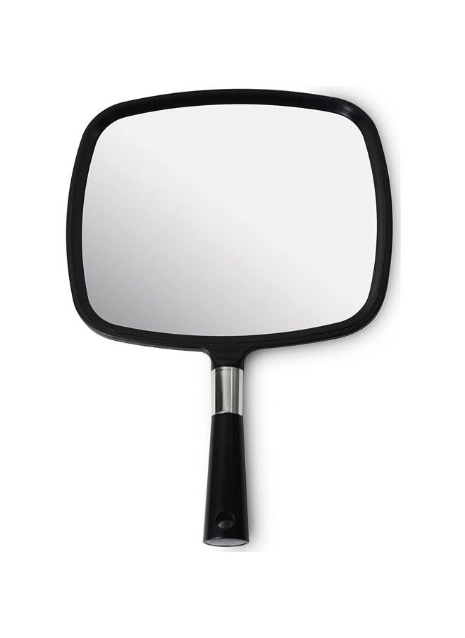 Mirrorvana Pack of 5 Large & Comfy Hand Held Mirrors - Buy Cheap in Bulk for Wholesale Discount Savings - Suitable for Barbershop, Professional Hairstylist and Beauty Salon (Black)  - Image 2