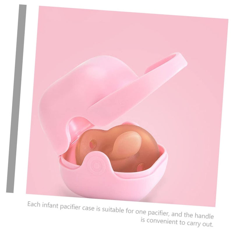 2Pcs Portable Pacifier Holder Case Storage Container For Travel Safe Design - Image 3