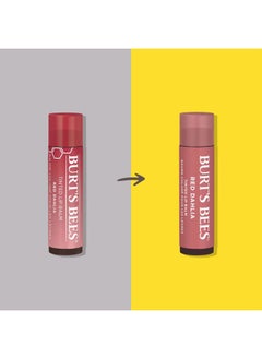 Burt's Bees Lip Tint Balm with Long Lasting 2 in 1 Duo Tinted Balm Formula, Color Infused with Deeply Hydrating Shea Butter for a Natural Looking Buildable Finish, Fiery Red Dahlia (2-Pack)  - Image 2