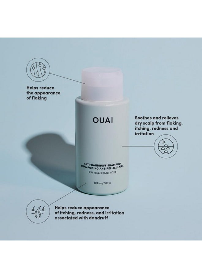 Ouai - OUAI Anti Dandruff Shampoo - Soothing Salicylic Acid Shampoo for Flaky, Dry and Itchy Scalp - Reduces Itching, Redness and Irritation - Sulfate Free Scalp Care (10 Fl Oz) - Image 1