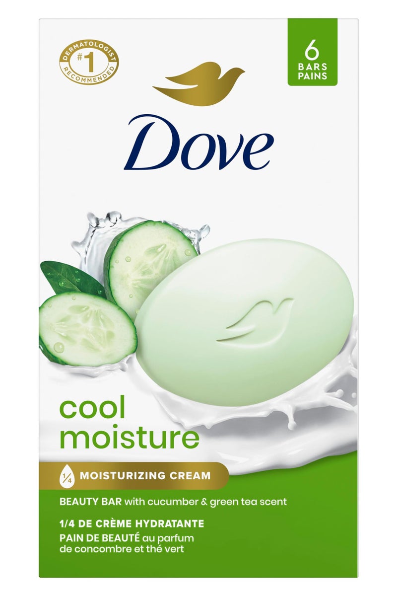 دوف صابون دوف بار بالخيار 106 جم × 6 قطع