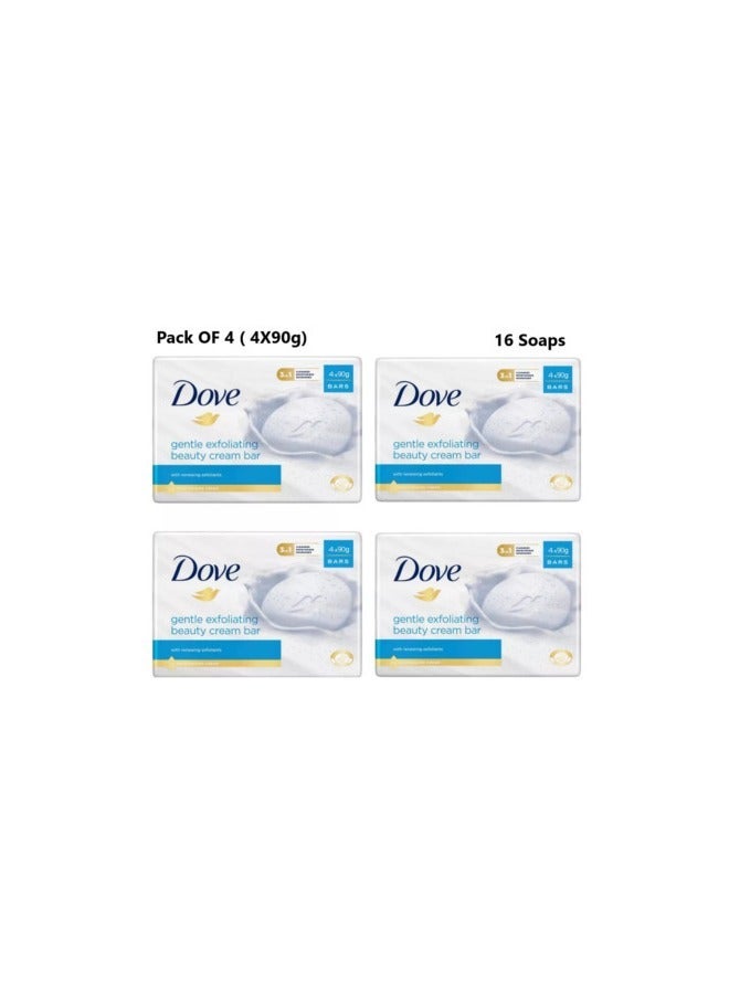 *Dove Gentle Exfoliating Beauty Bar 90g 4pcs