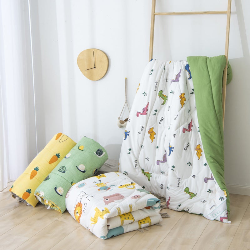 Children'S Quilt Washable Cotton Air-Conditioned Summer Quilt Kindergarten Nap Quilt Winter Quilt Core Student Thin Quilt - Image 2