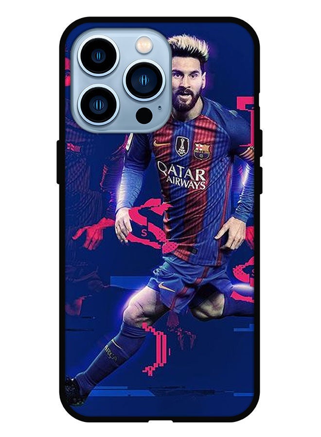 Theodor Protective Case Cover For iPhone 13 Pro Messi Blue Background - Image 1