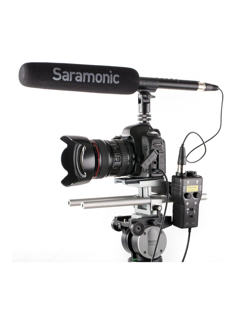 Saramonic - 2-Ch Audio Interface w/XLR, 1/4" & 1/8” for Smartphones, Tablets & Cameras (SmartRig+) - Image 1