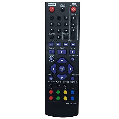 Beyution AKB73615801 Replacement Remote Control Fit for LG Blu-Ray DVD Player BP125 BD220 BD630 BP125N BP135W-N BP200 BP220 BP320 BP220N BP120 BP120N BP320N BP325 BP325N BP325W BP335WN - Image 1
