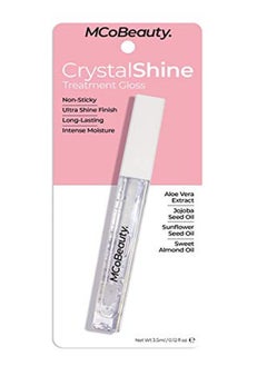 MCoBeauty Crystal Shine Treatment Lip Gloss Nonsticky, Longlasting Formula Intense Moisture Vegan Clear  - Image 2