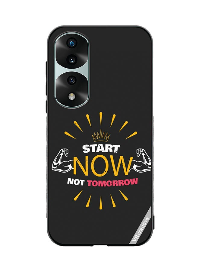 VR CREATIVE Protective Case Cover For Honor 70 Pro plus Start Now Not Tomorrow Design Multicolour - Image 1