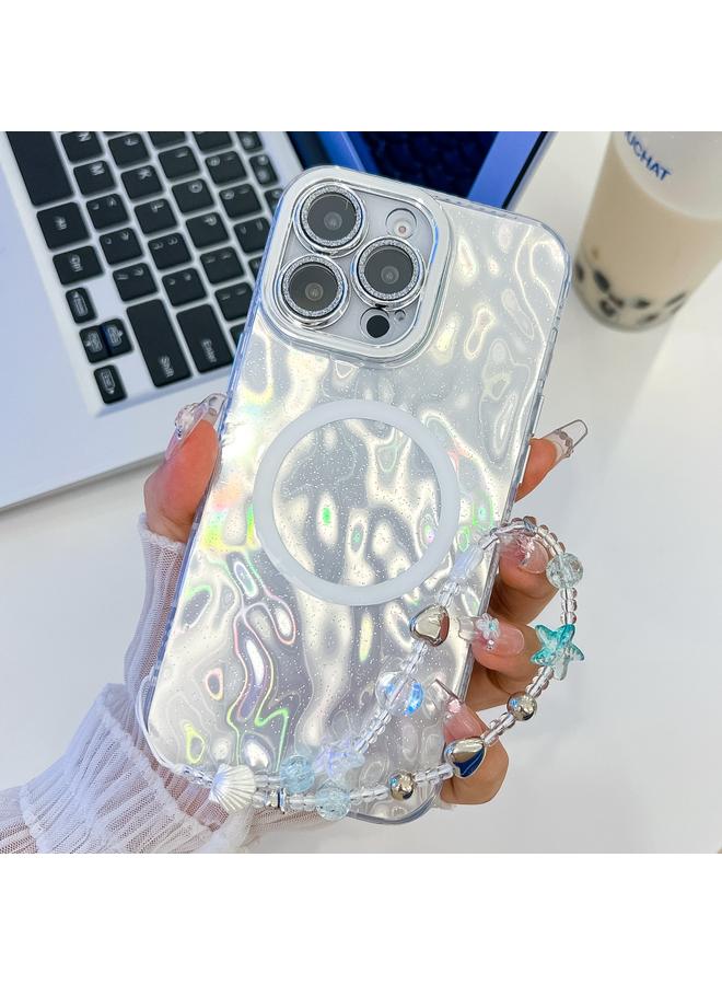 اس-توب جراب لهاتف iPhone 15 Pro Max مصنوع من مادة TPU مع حزام معصم MagSafe مع غشاء عدسة لامع - Image 1