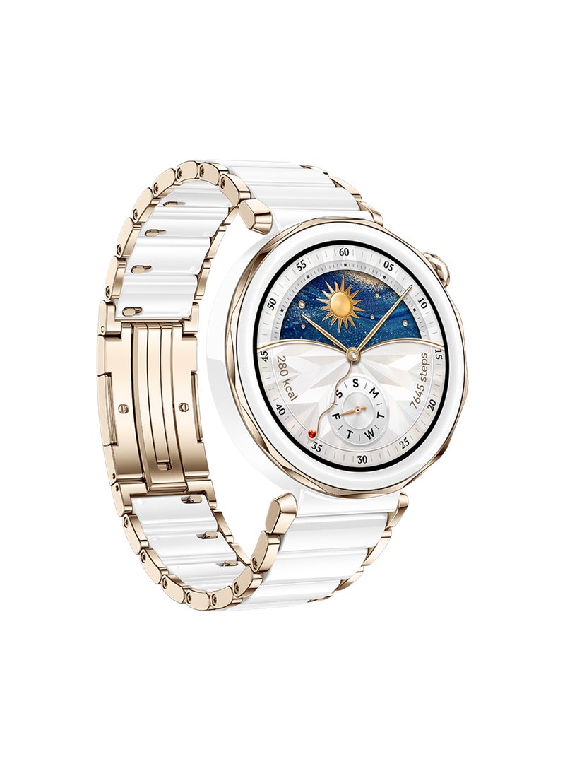 HUAWEI Watch GT 5 Pro 42mm Smartwatch, Sharp-Edged Design Watch,up to 7 Days Battery Life, Pro-level Sports, Health Tracking, Compatible with iOS and Android White Ceramic - Image 2