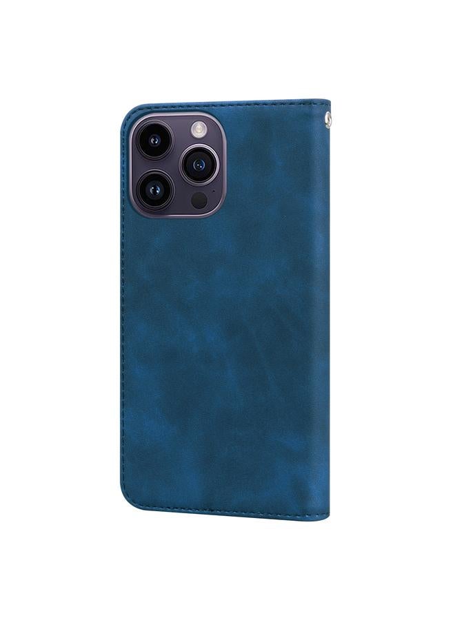 اس-توب جراب لهاتف iPhone 15 Pro Max، جراب هاتف مغناطيسي أفقي قابل للطي من مادة البولي يوريثان، غير لامع للأعمال - Image 4