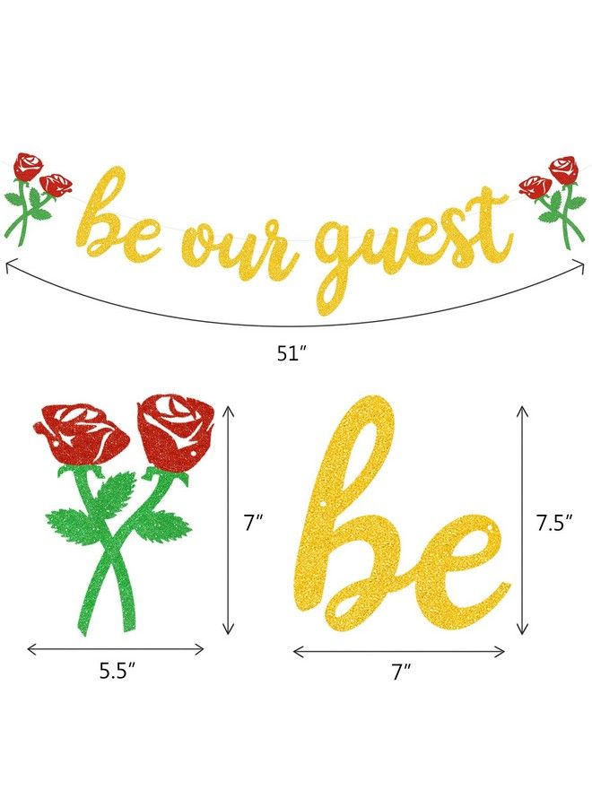 Faisichocalato Be Our Guest Banner Beauty And The Beast Party Supplies Reception Banner Bachelorete Party Engagement Party Decorations - Image 4