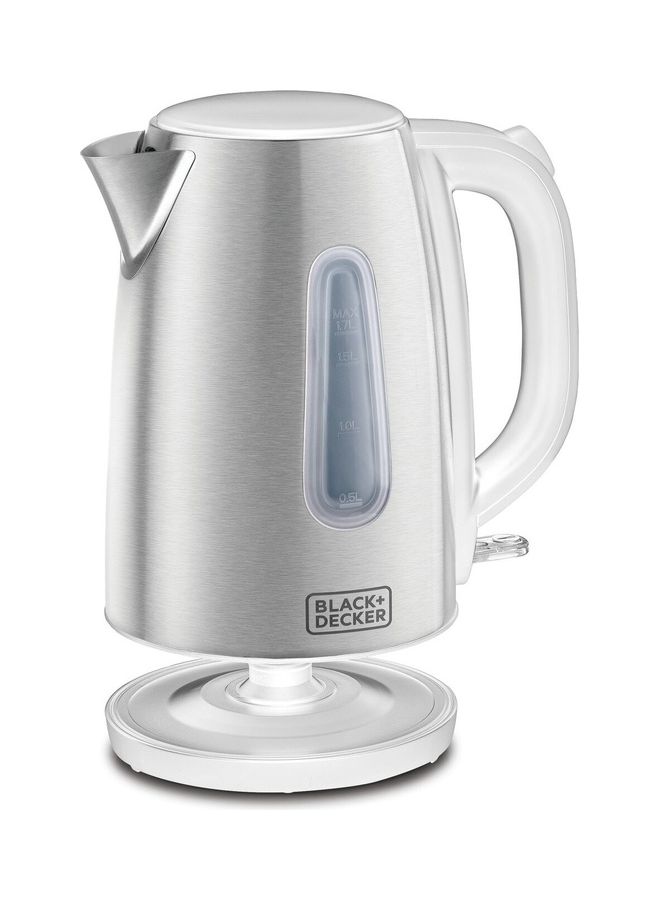 BLACK+DECKER Cordless Electric Kettle, 2200W, 1.7L Stainless Steel Body with Water-Level Indicator, Removable Filter, Auto Shut-Off, Ideal for Warm Beverages, Safe & Durable Design 1.7 L 2200 W JC454-B5 stainless steel - Image 2