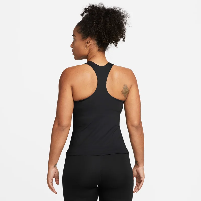 Nike Black Women's Swoosh Medium-support Padded Sports Bra Tank for Women | Best Price UAE