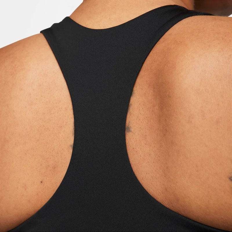 Nike Black Women's Swoosh Medium-support Padded Sports Bra Tank for Women | Best Price UAE