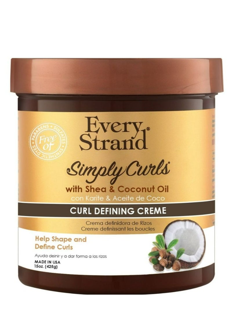 Every Strand Simply Curls Coco Oil/Shea Curl Creme 425 g - Image 1