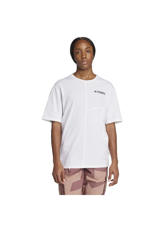 adidas Adidas W Mt Tee White T-Shirt (Short Sleeve) T-Shirts For Women