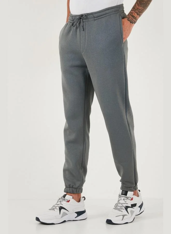 Buratti  Buratti Cotton Regular Fit Normal Waist Elastic Leg Pocket Tracksuit Bottoms Men's TRACKSUIT BOTTOMS 59080153W4 for Men | Best Price UAE