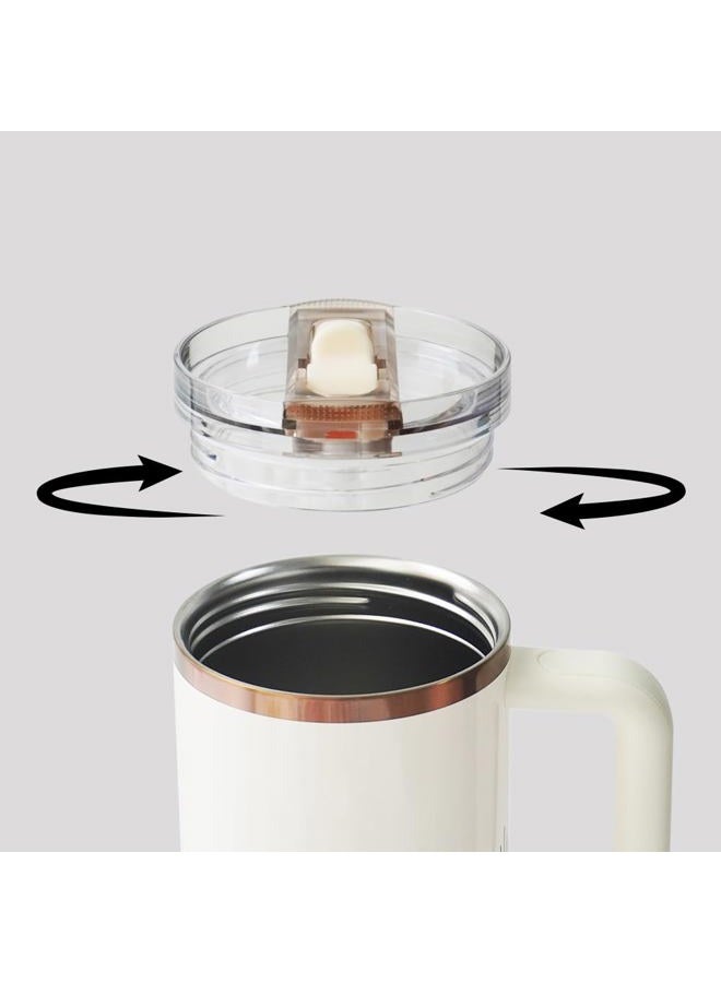 Dreamfocus 30 oz Leak Proof Flip Straw Lid Replacement for Stanley 30 oz Quencher H2.0 and ProTour Tumbler - Image 4