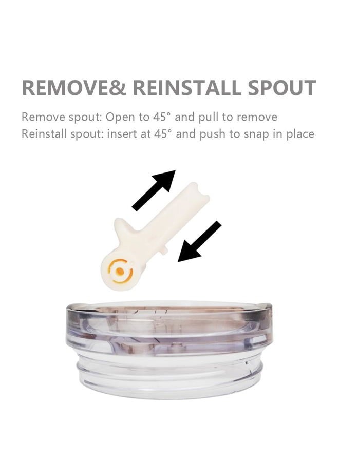 Dreamfocus 30 oz Leak Proof Flip Straw Lid Replacement for Stanley 30 oz Quencher H2.0 and ProTour Tumbler - Image 5