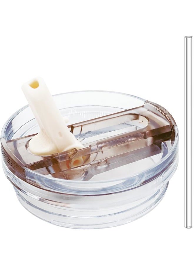 Dreamfocus 30 oz Leak Proof Flip Straw Lid Replacement for Stanley 30 oz Quencher H2.0 and ProTour Tumbler - Image 1