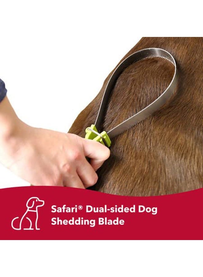 Coastal Pet Safari Dual-Sided Dog Shedding Blade - Stainless Steel Grooming Blade for Thick Coats - For Dogs with Short and Long Hair - Medium-Large - 10" x 3.25" - Image 2