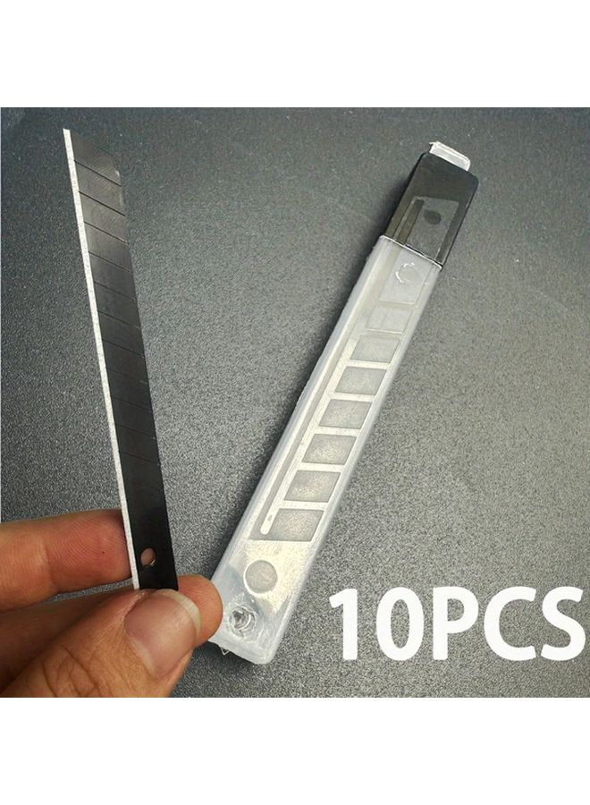 10pcs 9mm Wide 60 Degree Angle Utility Knife Blades Precision Craft For Art DIY - Image 1