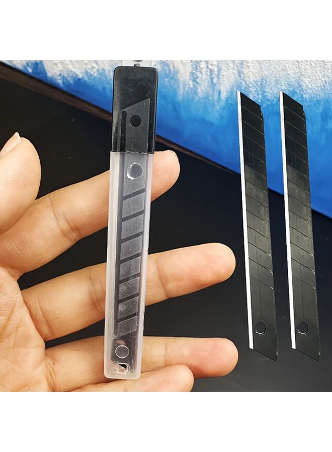 10pcs 9mm Wide 60 Degree Angle Utility Knife Blades Precision Craft For Art DIY - Image 2