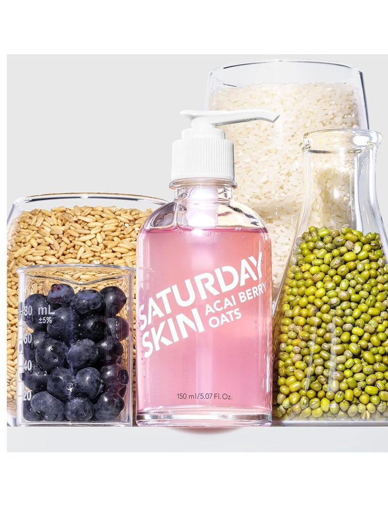 saturday skin Saturday Skin Facial Makeup Remover Cleansing Melting Balm to Oil and Gel Cleanser Antioxidant Melt Cleanser Daily Face Wash  - Image 2