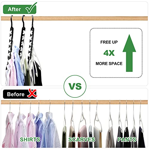 HZZILEY 8-Pack-Closet-Organizers-and-Storage,Sturdy Organization-and-Storage-Hangers-Space-Saving for Wardrobe,Dorm-Room-Essentials for College Students Girls Smart Clothes Hanger - Image 2