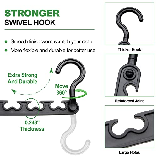 HZZILEY 8-Pack-Closet-Organizers-and-Storage,Sturdy Organization-and-Storage-Hangers-Space-Saving for Wardrobe,Dorm-Room-Essentials for College Students Girls Smart Clothes Hanger - Image 4