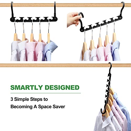 HZZILEY 8-Pack-Closet-Organizers-and-Storage,Sturdy Organization-and-Storage-Hangers-Space-Saving for Wardrobe,Dorm-Room-Essentials for College Students Girls Smart Clothes Hanger - Image 5
