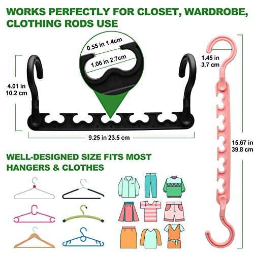 HZZILEY 8-Pack-Closet-Organizers-and-Storage,Sturdy Organization-and-Storage-Hangers-Space-Saving for Wardrobe,Dorm-Room-Essentials for College Students Girls Smart Clothes Hanger - Image 3