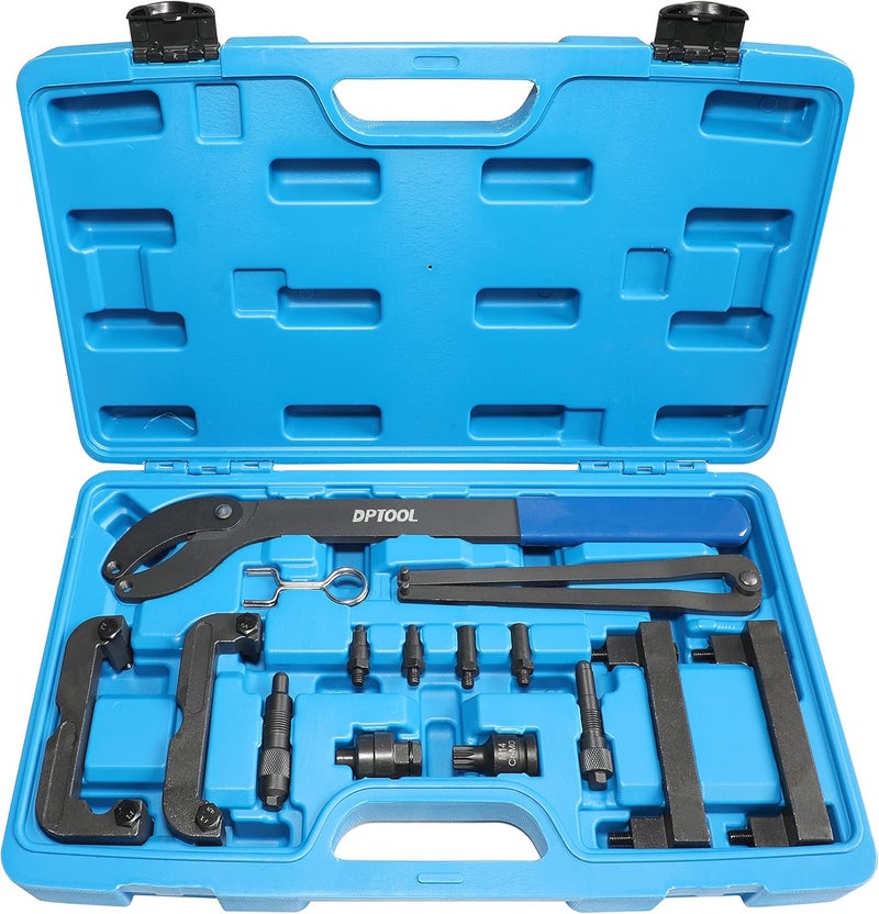 DPTOOL Timing Tool Kit Replacement for Audi VW 2.0 2.4 2.8 3.0T 3.2 4.2 5.2 Engine A4 A6 A6L A8 Q5 Q7 R8 303212 T40133 T40070 T40058 T10172 Alignment Camshaft Locking Tool - Image 1