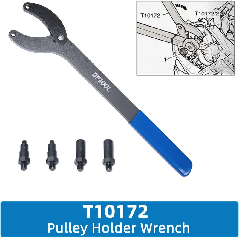 DPTOOL Timing Tool Kit Replacement for Audi VW 2.0 2.4 2.8 3.0T 3.2 4.2 5.2 Engine A4 A6 A6L A8 Q5 Q7 R8 303212 T40133 T40070 T40058 T10172 Alignment Camshaft Locking Tool - Image 3