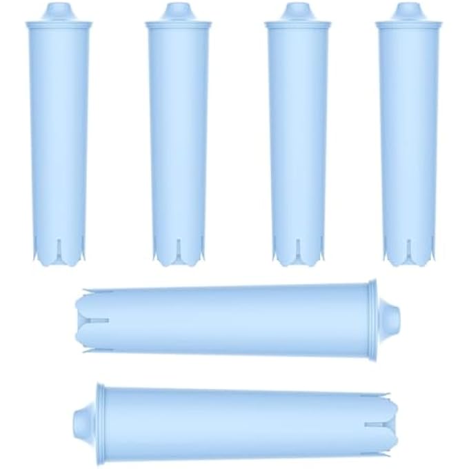 NALACAL فلتر بديل لماكينة القهوة من نوع Jura ClearylClaris Blue، فلتر مياه بديل لماكينة القهوة Capresso Clearyl، 6 قطع - Image 1