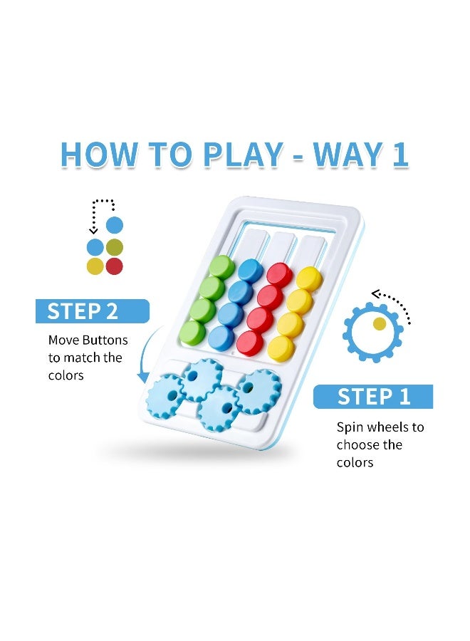 Color Matching Puzzle Toys, Montessori Learning Toys  Color Sorting Early Education, STEM Toys Brain Teasers Game, Travel Learning Gift Toys for Kids Ages 3 +, Brain Teasers Logic Game - Image 3