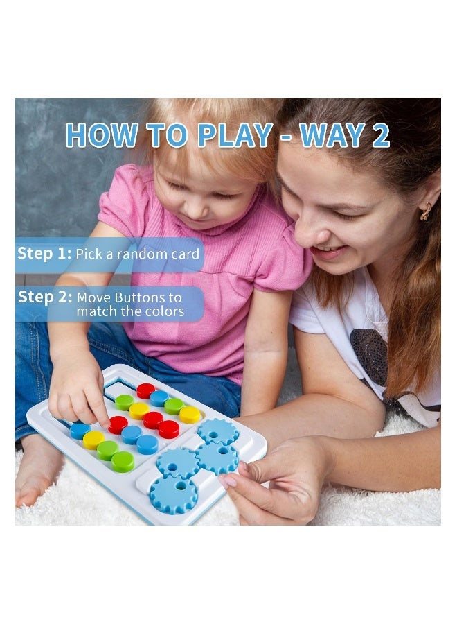 Color Matching Puzzle Toys, Montessori Learning Toys  Color Sorting Early Education, STEM Toys Brain Teasers Game, Travel Learning Gift Toys for Kids Ages 3 +, Brain Teasers Logic Game - Image 4