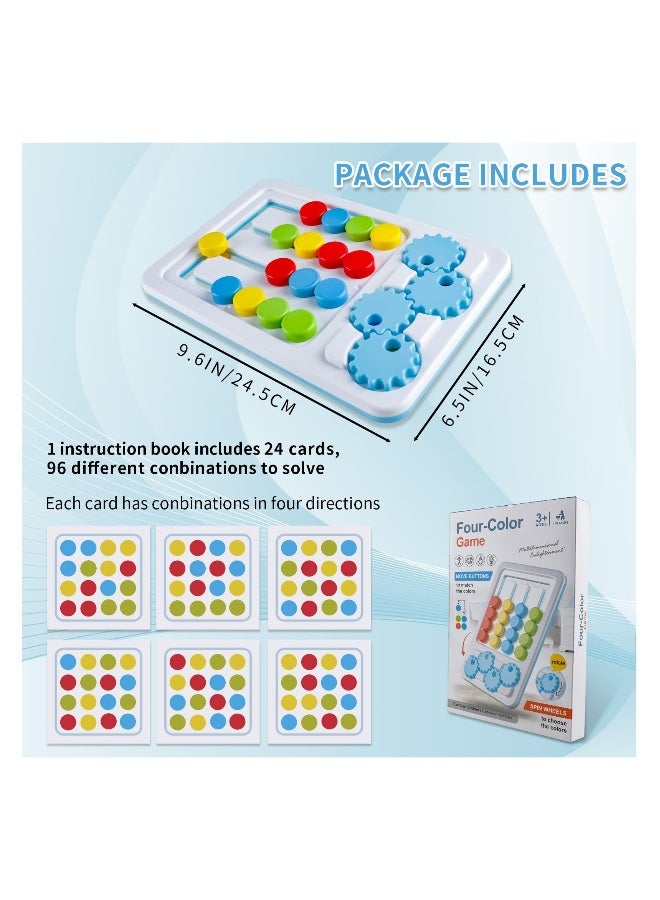 Color Matching Puzzle Toys, Montessori Learning Toys  Color Sorting Early Education, STEM Toys Brain Teasers Game, Travel Learning Gift Toys for Kids Ages 3 +, Brain Teasers Logic Game - Image 5