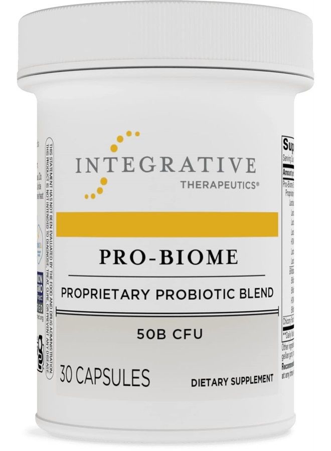 Integrative Therapeutics Pro-Biome 50B CFU - Proprietary Probiotic Blend - 30 Capsules - Image 1