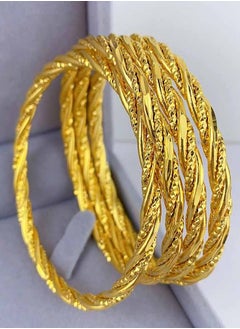 Bridal 22K Gold Plated Bracelet Middle East Jewellery Women's Wedding Bracelet Multilayer Golden Bangle - pzsku/ZE41C524A69572BB0680DZ/45/_/1734053500/158651a8-51b0-4dd5-a9e5-9152af2038be